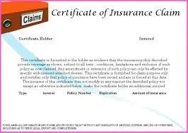 Certificates of Completion for Insurance Claims